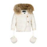 SCOTCH BONNET NATURAL FUR HOODED BABY COAT