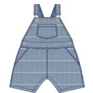 PETIT BATEAU DENIM SHORT OVERALL