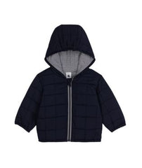 PETIT BATEAU HOODED PADDED ZIP UP JACKET