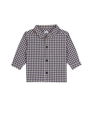 PETIT BATEAU LONG SLEEVE BUTTON CHECKED SHIRT
