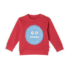 STELLA MCCARTNEY YETI LOGO DISC PRINT SWEATSHIRT