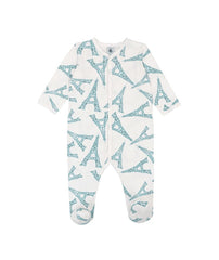 PETIT BATEAU FRONT SNAP EIFFLE TOWER PRINT FOOTIE