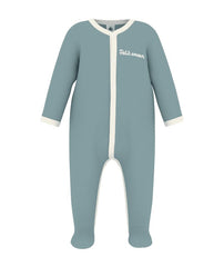 PETIT BATEAU FRONT SNAP FOOTIE WITH PETIT AMOUR