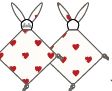 Petit Bateau HEART PRINT DOUDOU