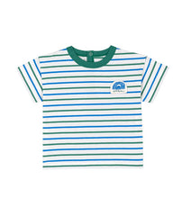 PETIT BATEAU 2PC SHORT SLEEVE MULTI-COLOR STRIPE TEE & SHORT