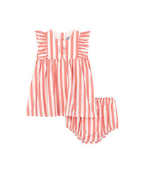 PETIT BATEAU SLEEVELESS STRIPE JUMPER WITH BLOOMERS