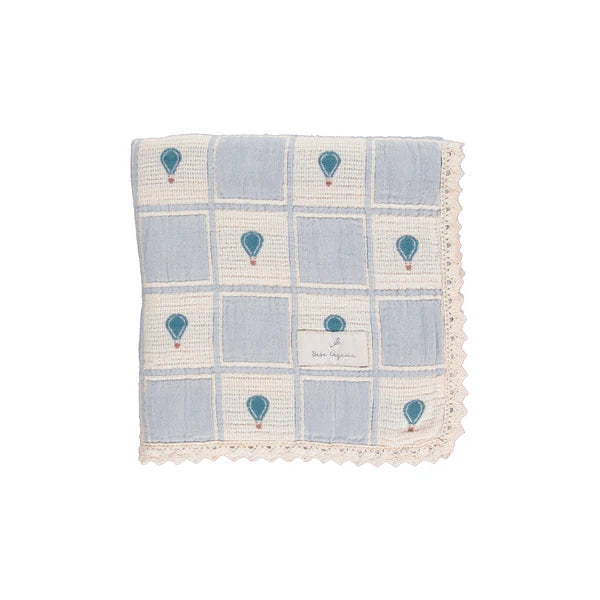 BEBE ORGANIC BALLOON PATCHWORK BLANKET