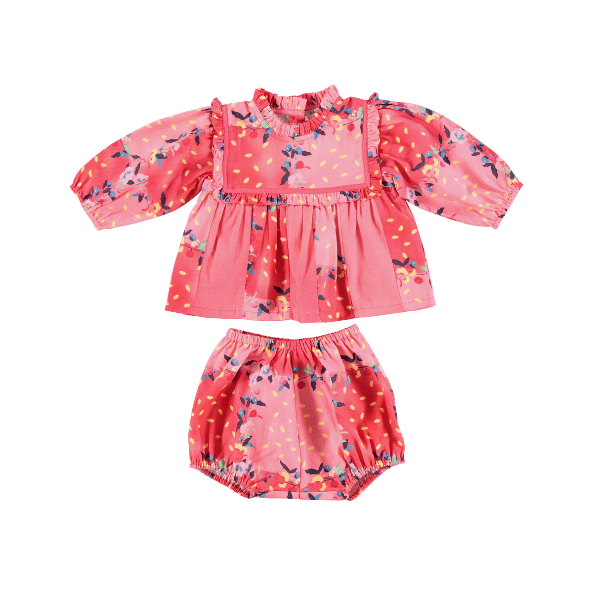 BEBE ORGANIC 2PC BEATRICE FLORAL PATCHWORK BABY SET