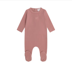 MI AMOUR BERRY SWEET EMBROIDERED FOOTIE