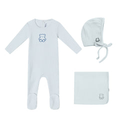 MINILABEL 3PC POINTELLE BEAR SET
