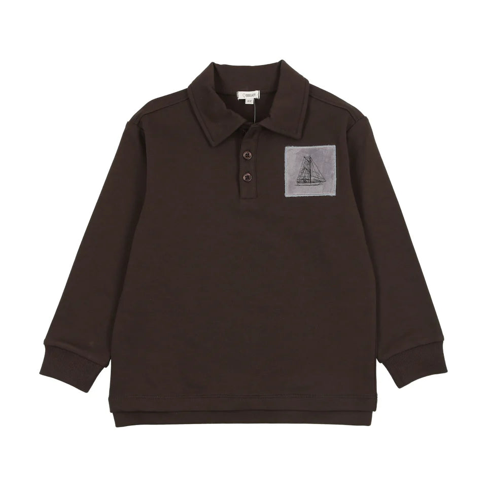 BONJOY SAILOR VELOUR PATCH TOP