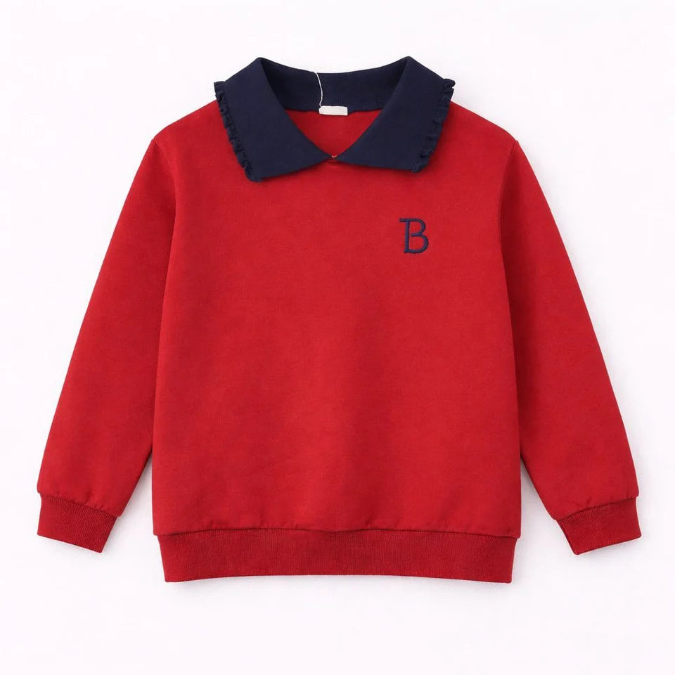 BONJOY SAILOR COLLAR SWEATSHIRT