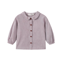 NOU NELLE 2PC STRIPED BLOUSE WITH KNIT SUSPENDER PANTS