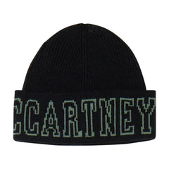 STELLA MCCARTNEY LOGO KNIT HAT