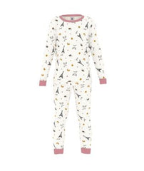 PETIT BATEAU LONG SLEEVE PRINTED TOP AND PANTS