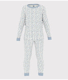 PETIT BATEAU LONG SLEEVE PJ SPACE PRINT TOP AND PANTS