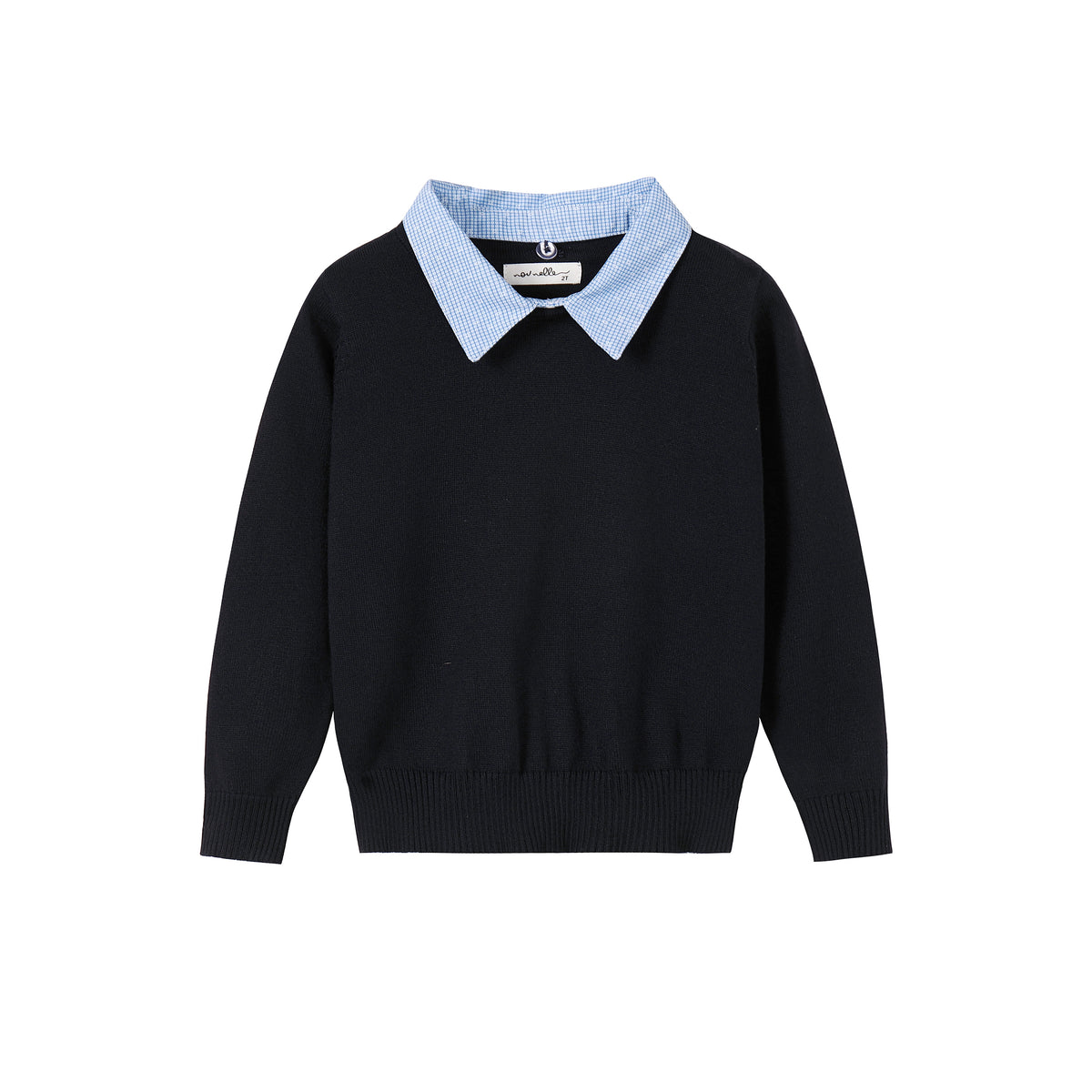 NOU NELLE REMOVABLE COLLAR SWEATER