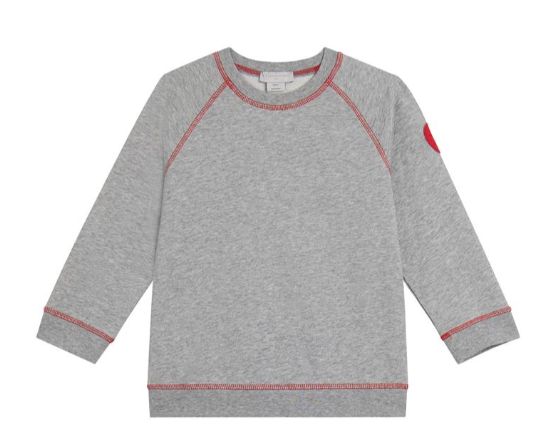 STELLA MCCARTNEY SWEATSHIRT WITH RED TRIM