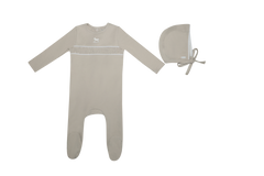 MINILABEL 2PC ROCKING HORSE FOOTIE WITH HAT SET