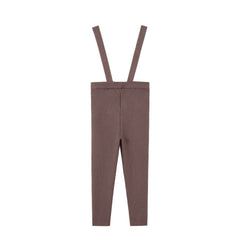 NOU NELLE 2PC STRIPED BLOUSE WITH KNIT SUSPENDER PANTS