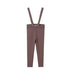 NOU NELLE 2PC STRIPED BLOUSE WITH KNIT SUSPENDER PANTS
