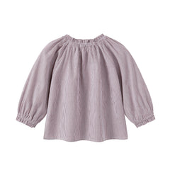 NOU NELLE 2PC STRIPED SHIRT WITH SUSPENDER PANTS