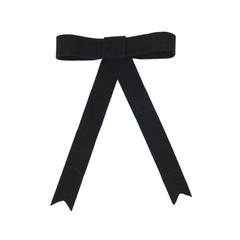 BANDEAU BRUSHED WOOL BOW CLIP