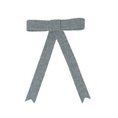 BANDEAU BRUSHED WOOL BOW CLIP