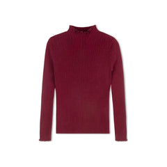 BYKE 2PC TRIM MOCK NECK WITH TAFFETA BUCKLE JUMPER