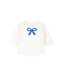 CABANA EMBROIDERED BOW DOLMAN TEE