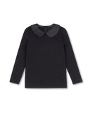 LILOU POPLIN COLLAR T-SHIRT