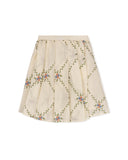 PAPILLON 2PC FLOWER EMBROIDERED DETAIL TOP WITH SKIRT