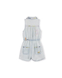 PHIL AND PHOEBE TESSIN DENIM ROMPER