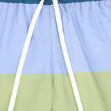 WATER CLUB COLORBLOCK STRIPE SWIM TRUNKS