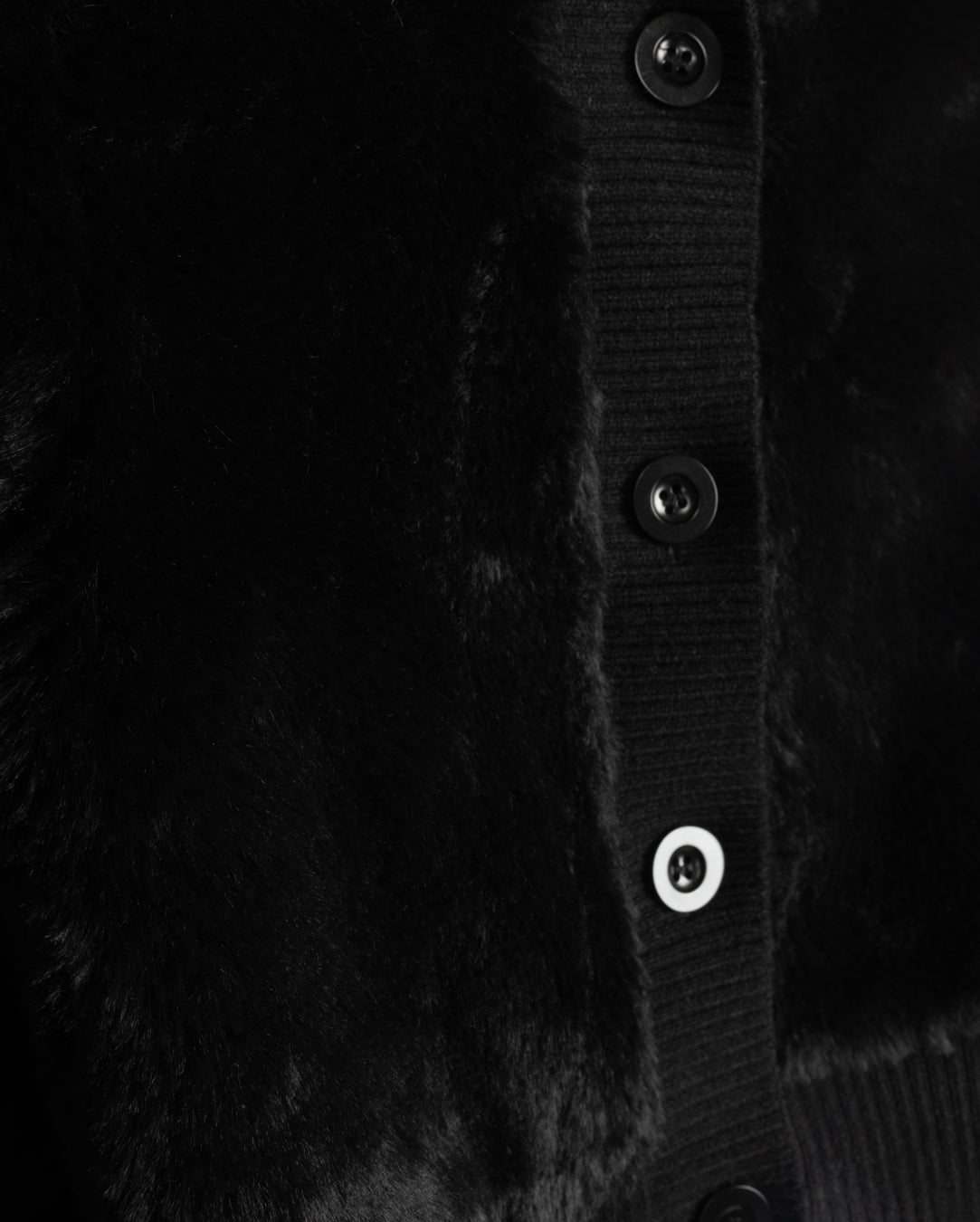PAPILLON FUZZY RIBBED CUFFING JACKET