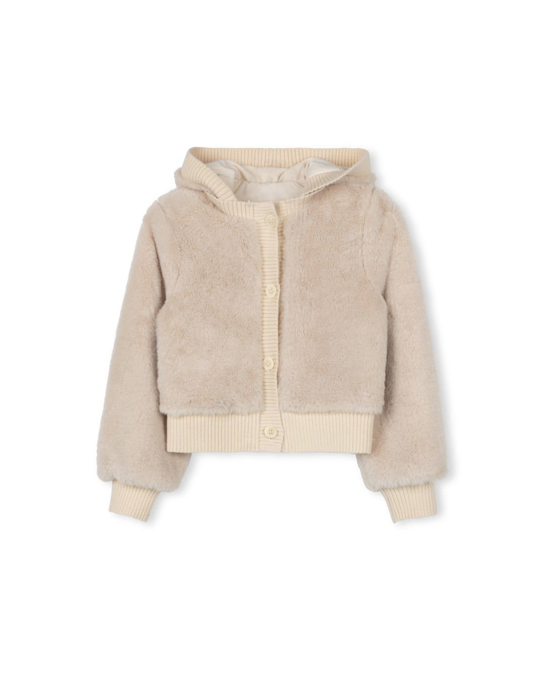PAPILLON FUZZY RIBBED CUFFING JACKET