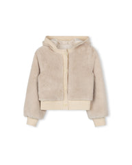 PAPILLON FUZZY RIBBED CUFFING JACKET