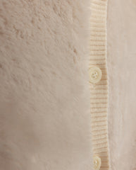 PAPILLON FUZZY RIBBED CUFFING JACKET