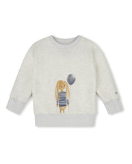 PHIL AND PHOEBE 2PC PUPPY PRINT SWEATSHIRT SET