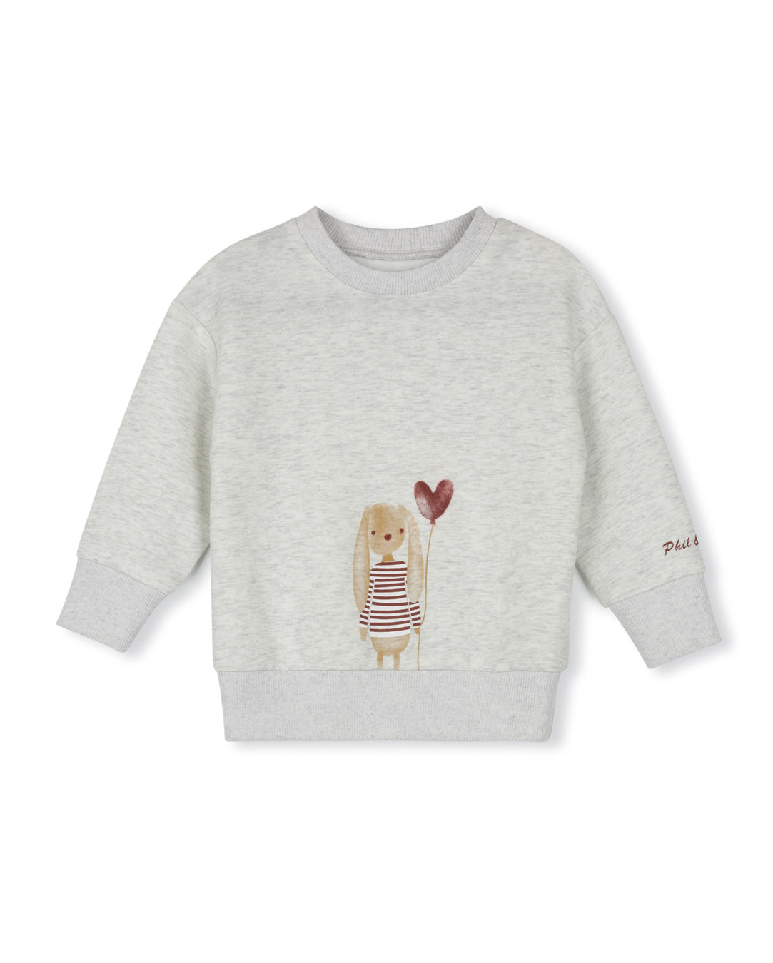 PHIL AND PHOEBE 2PC PUPPY PRINT SWEATSHIRT SET