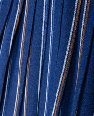 PHIL AND PHOEBE SHAFT DENIM STRIPED PLEATED SKIRT