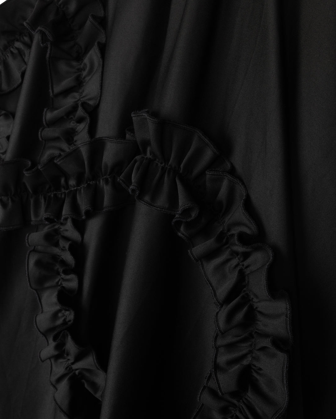 MALLORY & MERLOT SWISS POPLIN RUFFLE DETAIL SKIRT