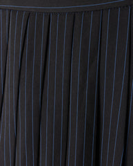TUSTELLO 2PC BLASON FLOWER BUTTON CARDIGAN WITH SHAR PINSTRIPE
