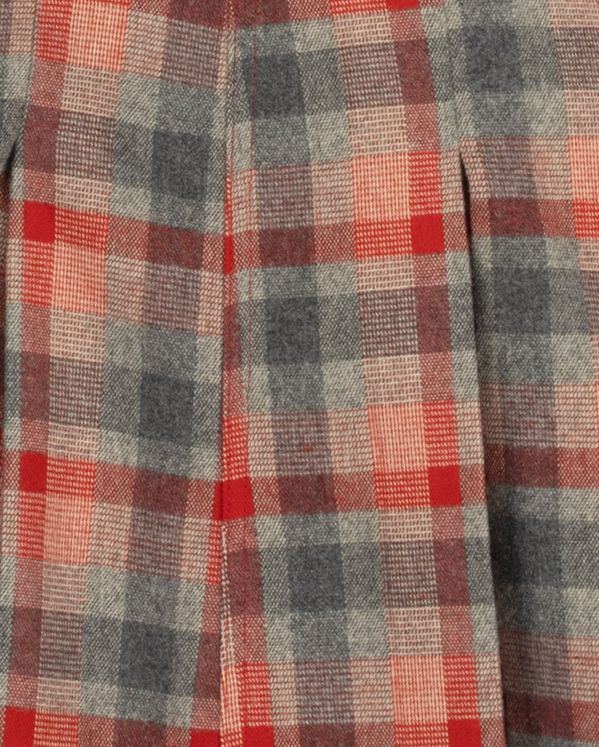 ONE CHILD 2PC WISH KNIT SWEATER WITH SUSPENDER PLAID PLEATED SKIRT