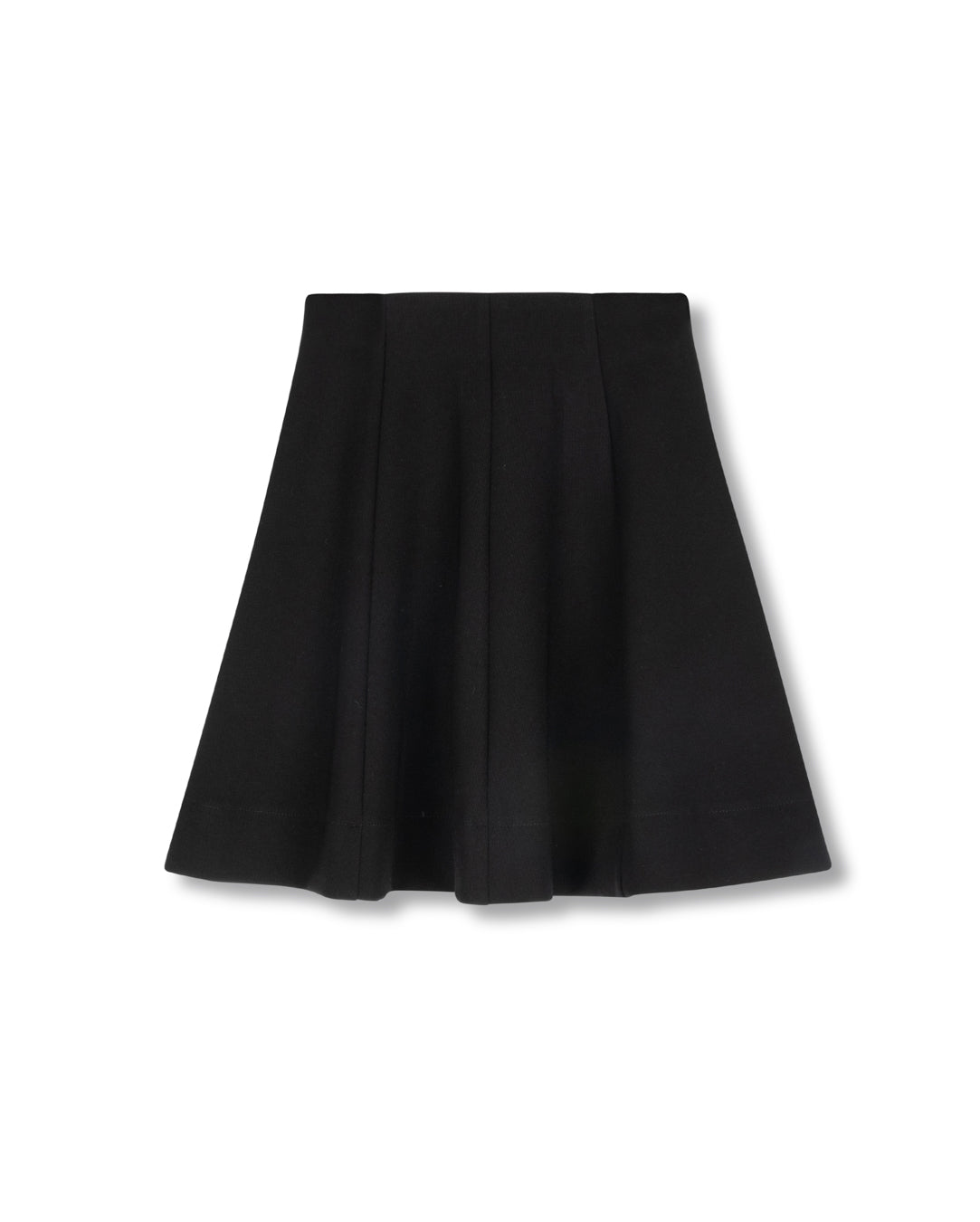 HELLO YELLOW PONTI PANELED SKIRT