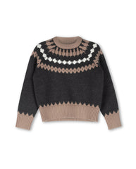 ONE CHILD GILT FAIR ISLE SWEATER