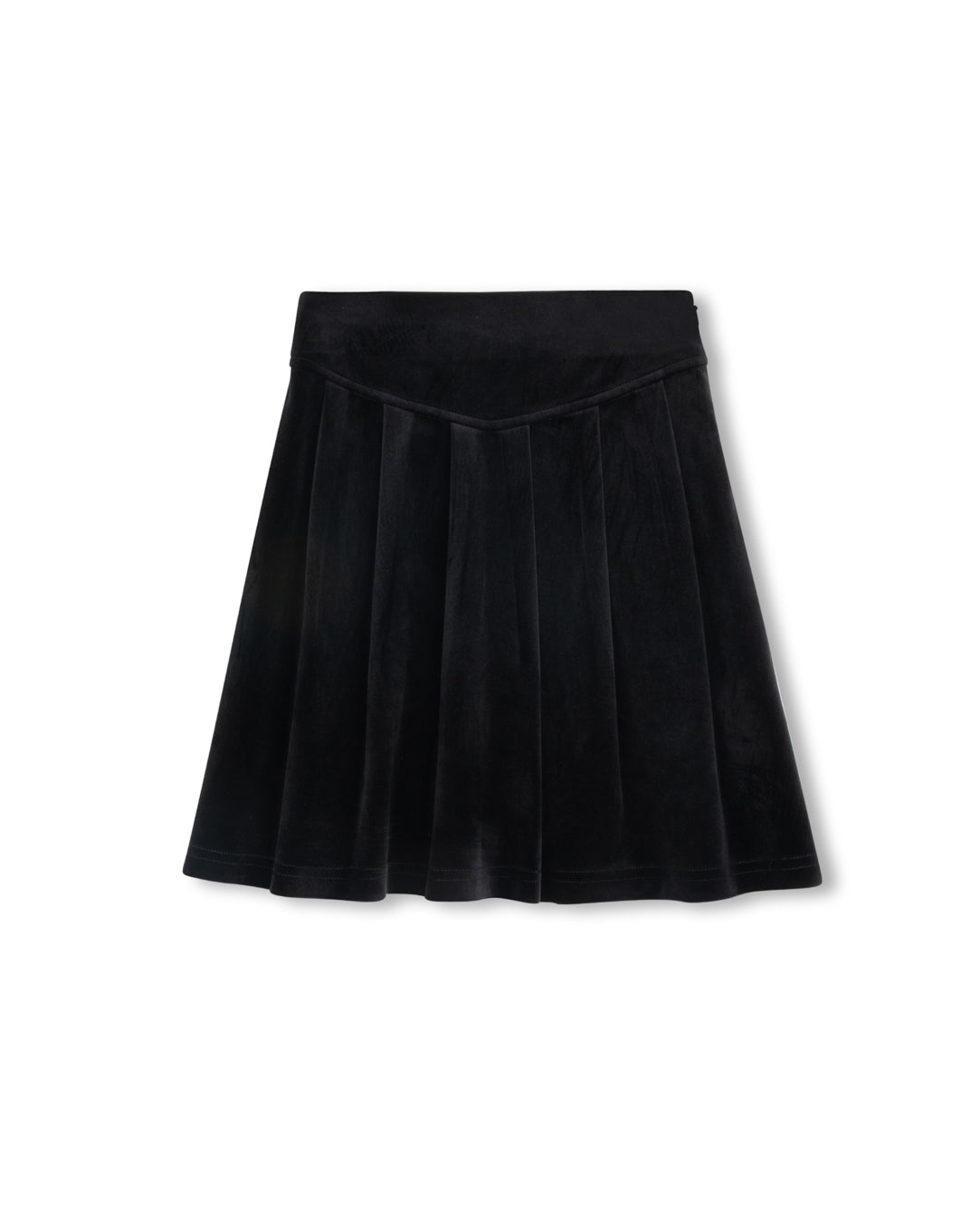 PAPILLON VELOUR V WAIST PLEAT SKIRT