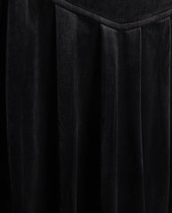 PAPILLON VELOUR V WAIST PLEAT SKIRT