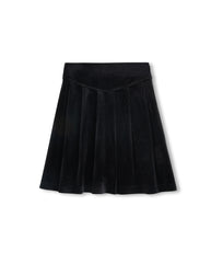 PAPILLON VELOUR V WAIST PLEAT SKIRT