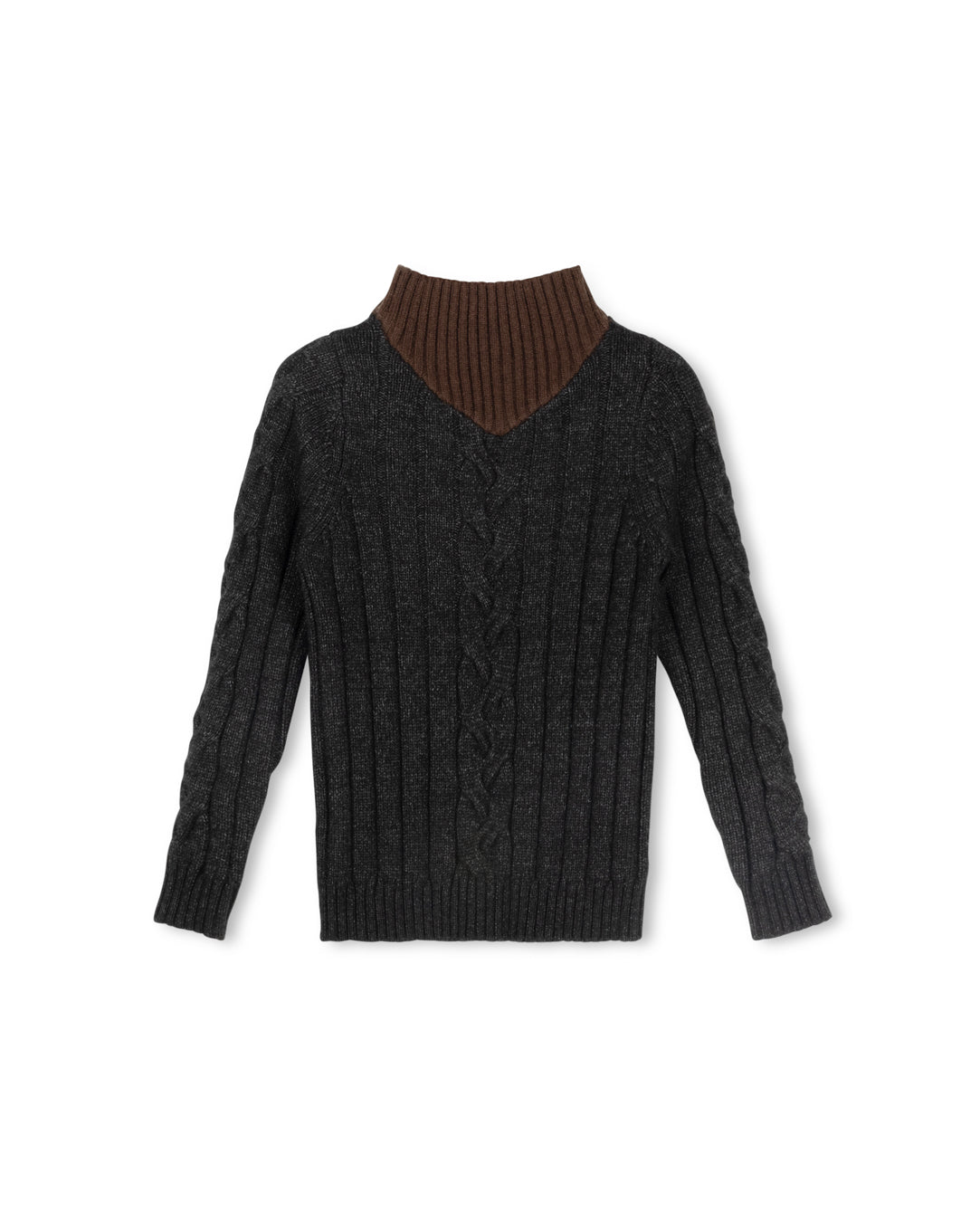 HARPER JAMES CENTER CABLE KNIT SWEATER